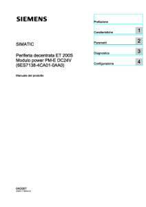 Periferia decentrata ET 200S Modulo power PM
