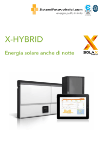 X-HYBRID - Energia solare anche di notte