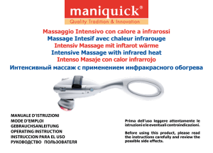 Massaggio Intensivo con calore a infrarossi Massage Intesif avec