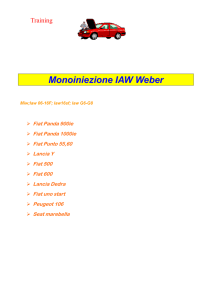 Monoiniezione IAW Weber