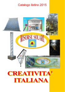 Catalogo 2014 SP bis - risorse solari PANNELLI SOLARI TERMICI