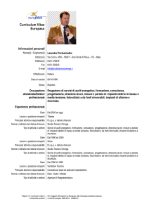 Curriculum Vitae Europass