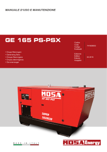 Manuale GE 165 PS