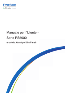 Manuale per l Utente - Serie PS5000 (modello Atom tipo Slim Panel)