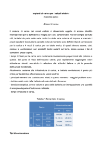 Impianti di carica per i veicoli elettrici (Seconda parte