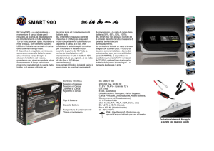 BC Smart 900 è un caricabatteria e mantenitore di carica ideale per