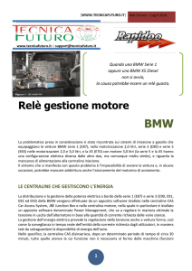 Relè gestione motore BMW