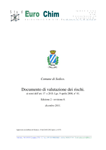 Documento di valutazione dei rischi.