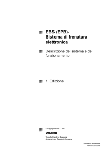 EBS (EPB)-Sistema di frenatura elettronica - INFORM