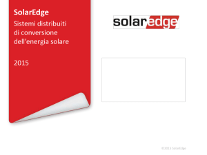 Presentazione Solar Edge 2015