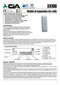 Modulo di espansione via radio