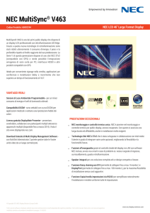 NEC MultiSync® V463 - Concordia Graphics srl