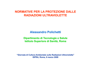 A. Polichetti - Misura e previsione della radiazione ultravioletta in Italia