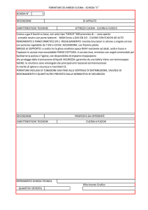 FORNITURE ED ARREDI CUCINA - SCHEDA "C" SCHEDA N° 1
