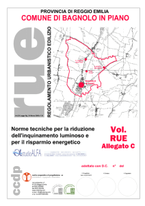 BAGNOLO ALLEGATO C RUE Illuminotecnica