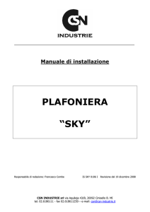 plafoniera “sky”