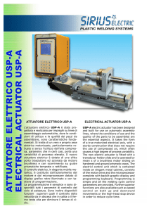 attuatore elettrico usp-a electrical actuator usp-a