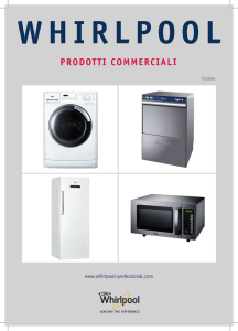 catalogo dei prodotti commerciali Whirlpool.