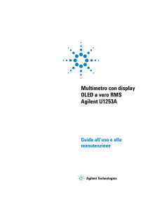 Multimetro con display OLED a vero RMS Agilent U1253A