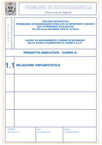 relazione impiantistica progetto esecutivo -corpo a