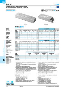 ELED HP SELV NEW - TCI professional led applications