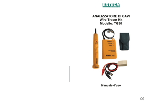 ANALIZZATORE DI CAVI Wire Tracer Kit Modello: TG30