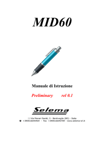 MID60 manuale di istruzione