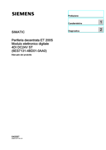 Periferia decentrata ET 200S Modulo elettronico
