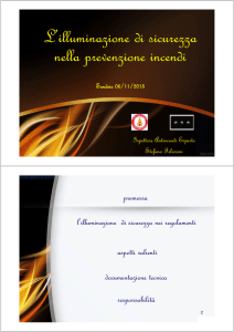 L`illuminazione di sicurezza nella prevenzione incendi