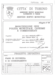 Piano di sicurezza e coordinamento - Notiziario degli appalti