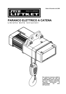 paranco elettrico a catena