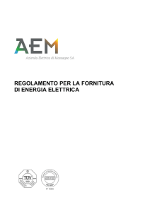 Regolamento AEM per la fornitura di energia elettrica