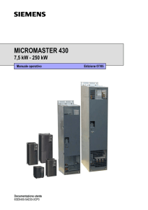 micromaster 430 - Siemens Support