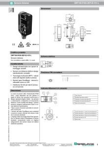 1 Sensore distanza OMT100-R100-2EP-IO-V31-L