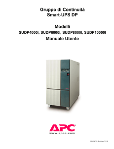 Gruppo di Continuità Smart-UPS DP Modelli Manuale Utente