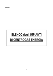 All. 1 Elenco Impianti Centrogas