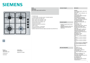 Siemens EB6B5PB80 Piano cottura a gas Predecessore