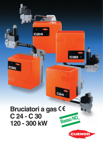 Bruciatori a gas C 24 - C 30 120 - 300 kW