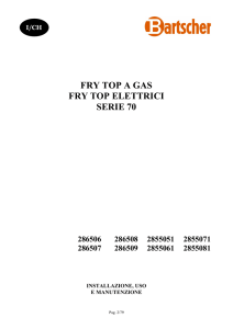 fry top a gas fry top elettrici serie 70