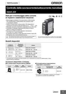 1 Controllo della sovracorrente/sottocorrente monofase K8AK