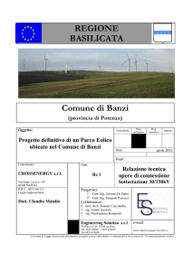 REGIONE BASILICATA Comune di Banzi