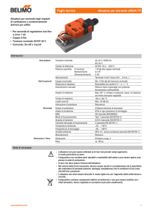 Foglio tecnico Attuatore per serranda LM24A-TP