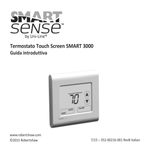 Termostato Touch Screen SMART 3000