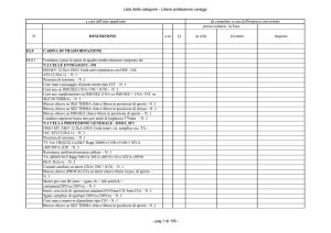 RL E 1105 lista delle categorie