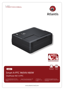 Smart A-PFC 960VA/480W APFC