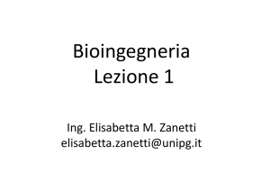 Bioingegneria Lezione 1