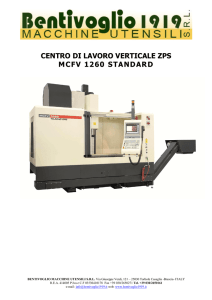 CENTRO DI LAVORO VERTICALE ZPS MCFV 1260 STANDARD