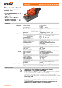 Foglio tecnico Attuatore per serrande LM24A-SR-TP