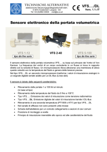 VFS…./DL Sensore elettronico della portata volumetrica