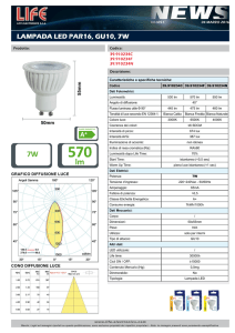 LAMPADA LED PAR16, GU10, 7W